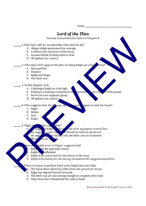 lotf hard test|Lord Of The Flies Quiz Test Questions And Answers.